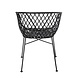 Bloomingville Loungestoel zwart rotan Bloomingville Loungestoel zwart rotan