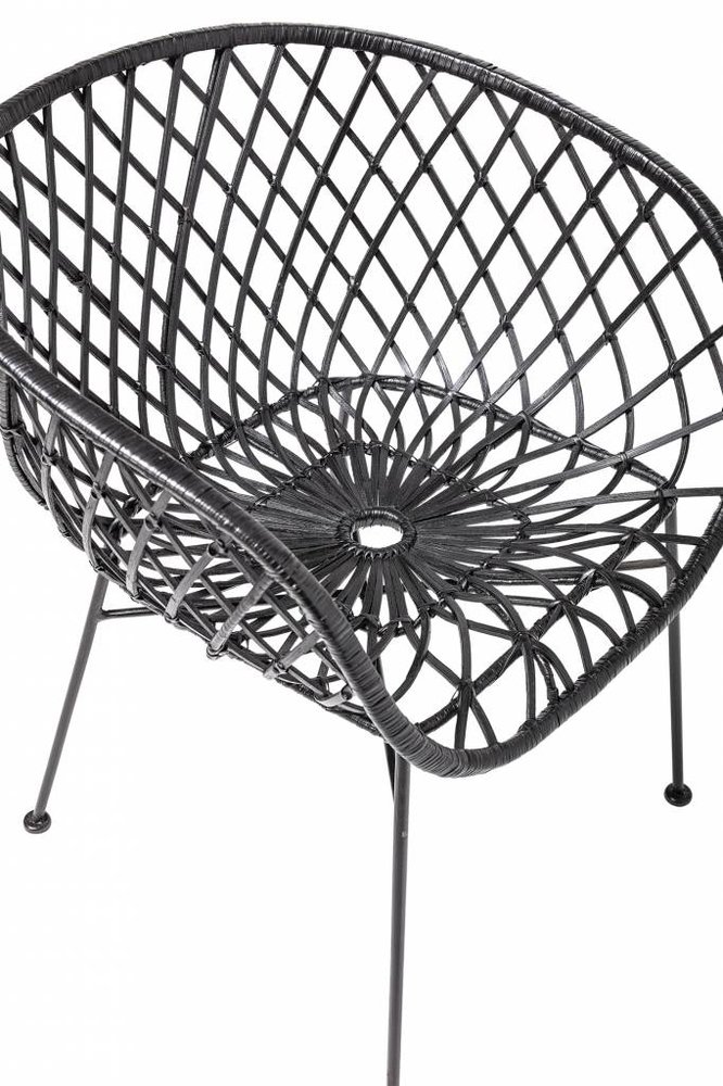 Bloomingville Lounge chair black rattan Bloomingville Lounge chair black rattan