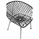 Bloomingville Loungestoel zwart rotan Bloomingville Loungestoel zwart rotan