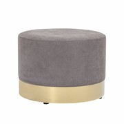Bloomingville Dia Pouf poliéster gris Bloomingville Dia Pouf poliéster gris