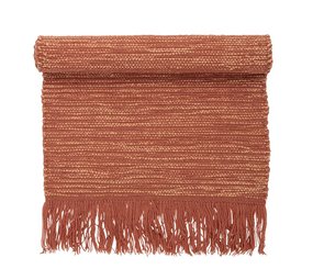 Bloomingville Tæppe orange uld 120x60cm Bloomingville Tæppe orange uld 120x60cm