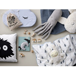 Bloomingville Mini Karierte blaue Wolle Bloomingville Mini Karierte blaue Wolle