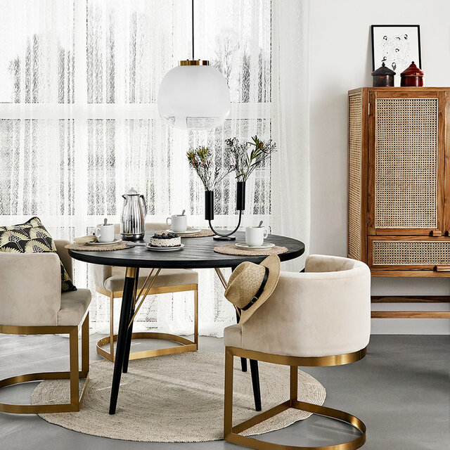 Nordal Teak skab med webbing