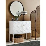 Nordal Schermo pieghevole in rattan con cinghie Nordal Schermo pieghevole in rattan con cinghie