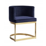 Nordal Dining chair blue velvet Nordal Dining chair blue velvet
