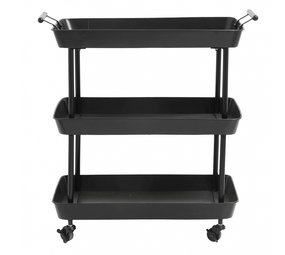 Nordal Chariot en métal noir