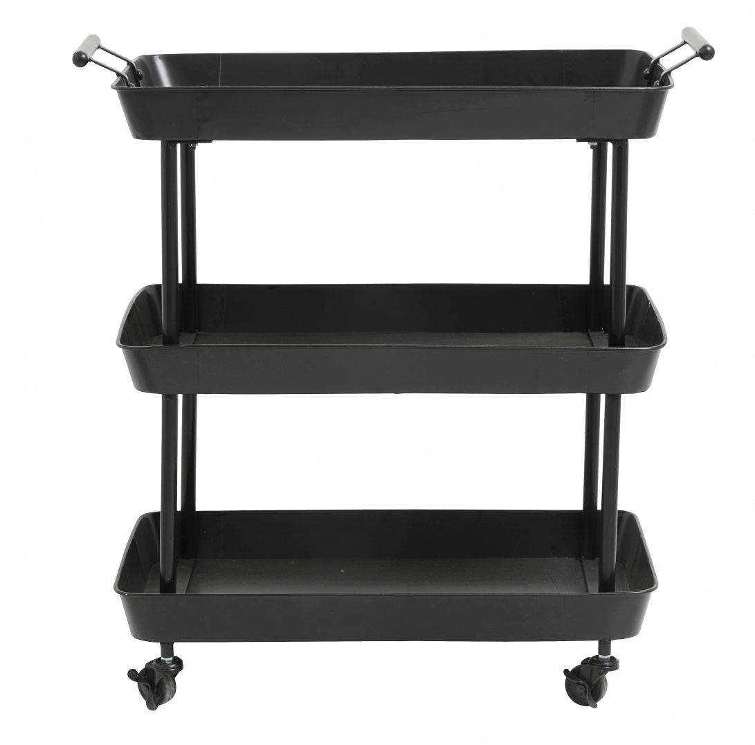 Nordal Black metal trolley