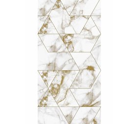 KEK Amsterdam Carta da parati in marmo mosaico oro