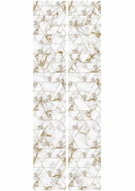 KEK Amsterdam Marmer mosaic behang goud