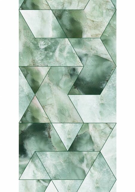 KEK Amsterdam Marble mosaic wallpaper green