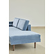 Broste Copenhagen Chaiselong bank velours pastel blauw Broste Copenhagen Chaiselong bank velours pastel blauw