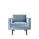 Broste Copenhagen Wind fauteuil velours pastel blauw Broste Copenhagen Wind fauteuil velours pastel blauw