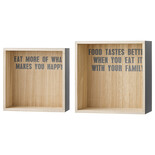 Bloomingville Gray storage box - set of 2 Bloomingville Gray storage box - set of 2