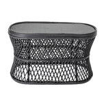 Bloomingville Abby Table Basse Canne - Noir