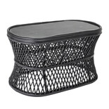 Bloomingville Abby Table Basse Canne - Noir