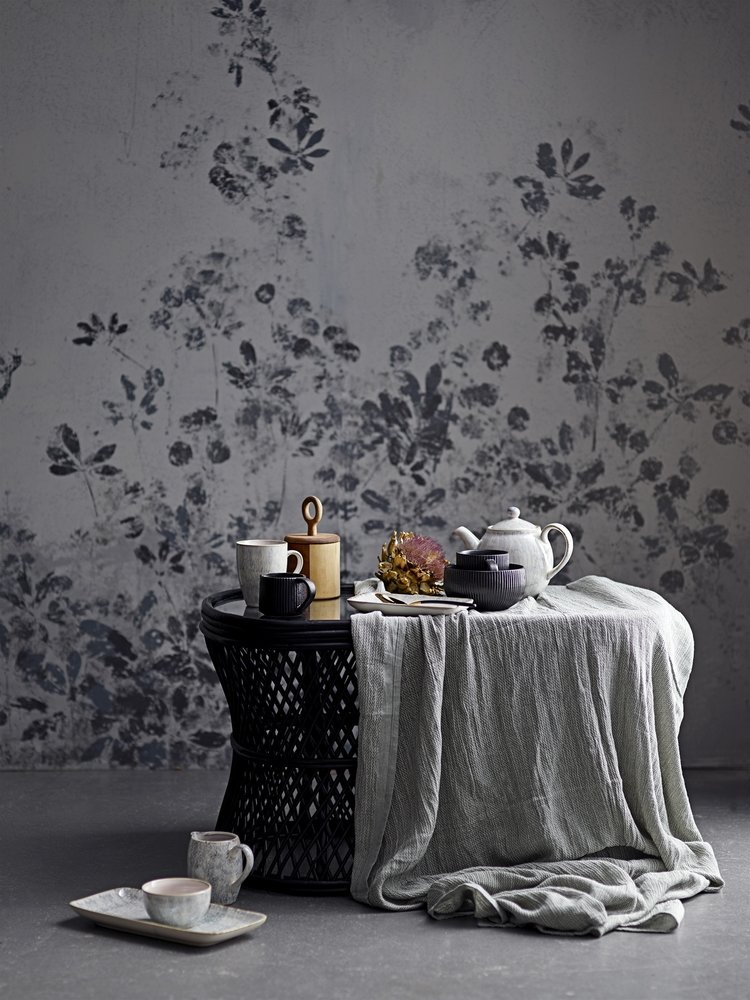 Bloomingville Abby Table Basse Canne - Noir