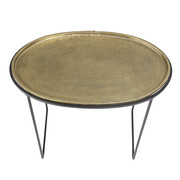 Bloomingville Lou Table basse en métal - laiton