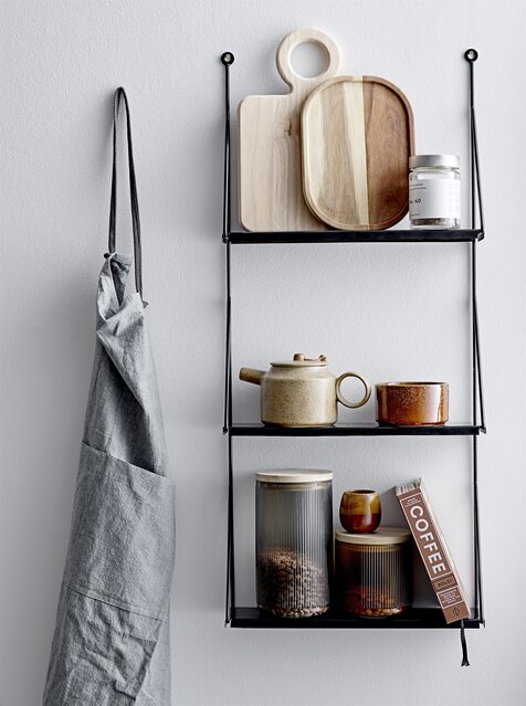 Bloomingville Walter wall rack - black