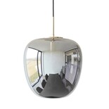 Hubsch Pendant light smoke glass with brass detail