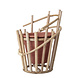 Bloomingville Muur bloempot terracotta bamboe Bloomingville Muur bloempot terracotta bamboe