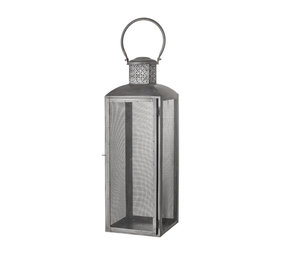 Bloomingville Lanterne en métal - noire L20xH57xW20 cm Bloomingville Lanterne en métal - noire L20xH57xW20 cm