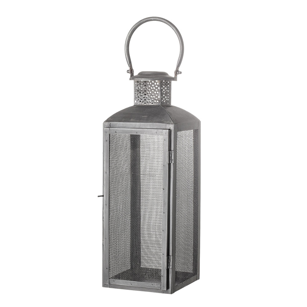 Bloomingville Farol de metal - negro L15xH44xW15 cm Bloomingville Farol de metal - negro L15xH44xW15 cm