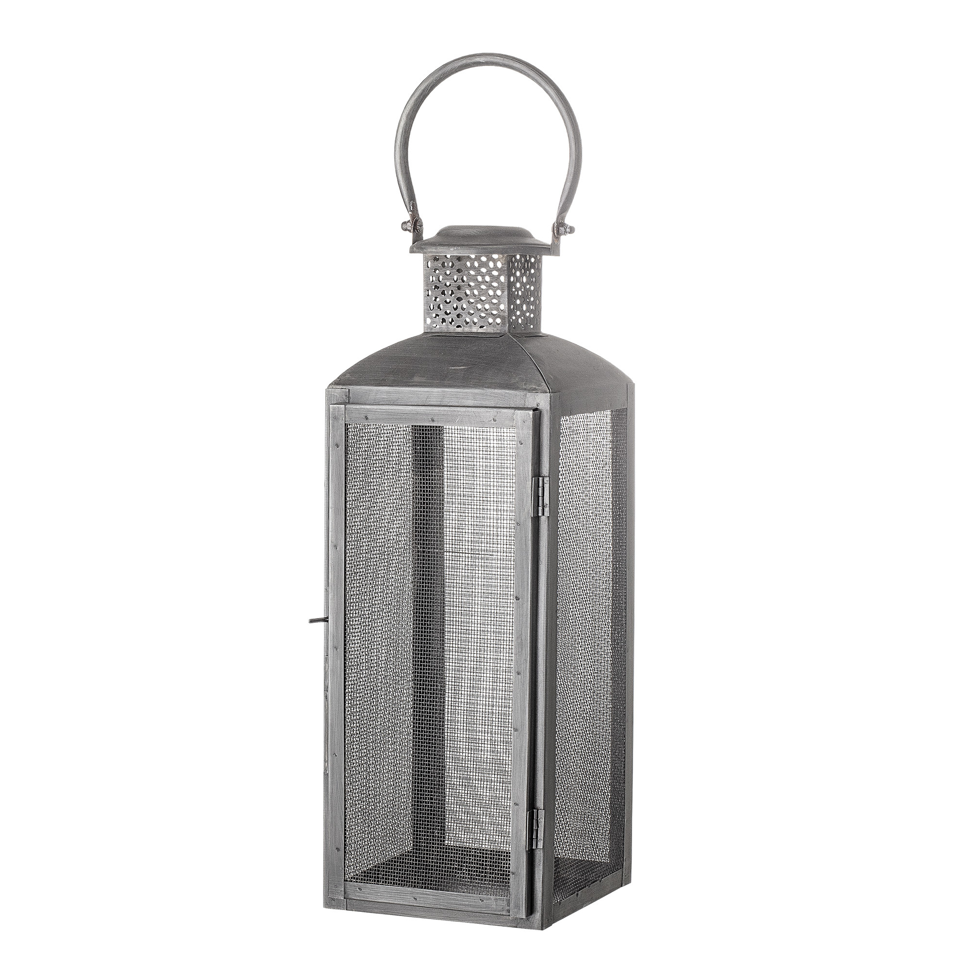 Bloomingville Lanterne en métal - noir L15xH44xW15 cm