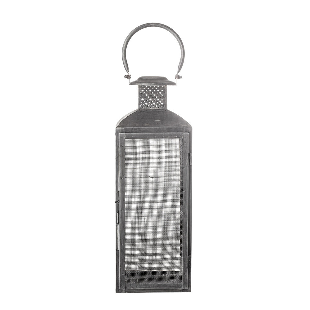 Bloomingville Farol de metal - negro L15xH44xW15 cm Bloomingville Farol de metal - negro L15xH44xW15 cm