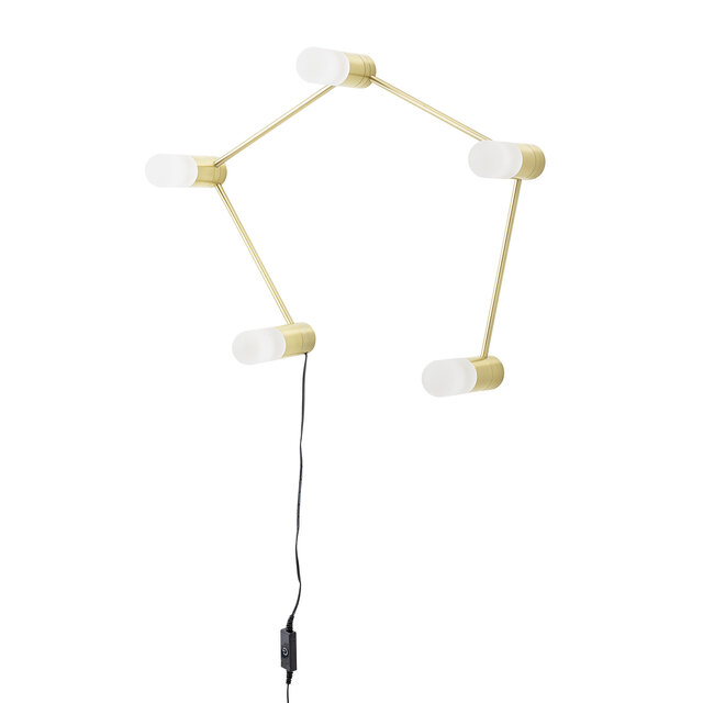 Bloomingville Bordslampa / vägglampa metall - guld
