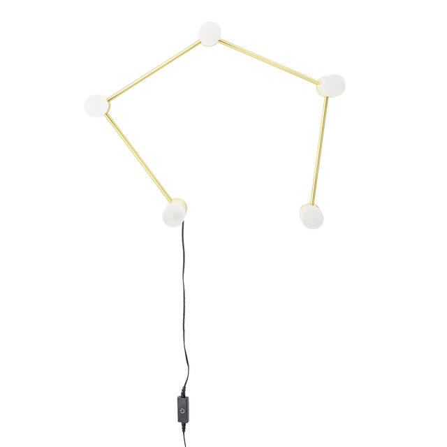 Bloomingville Bordslampa / vägglampa metall - guld