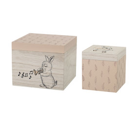 Bloomingville Mini Scatole rosa - set di 2 Bloomingville Mini Scatole rosa - set di 2