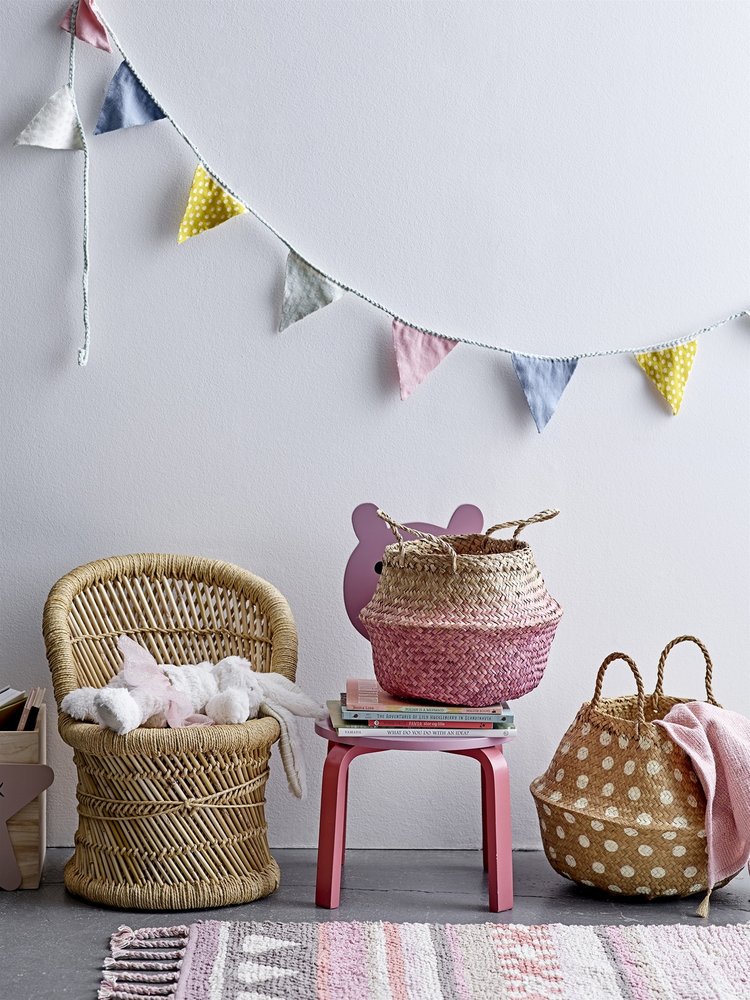 Bloomingville Mini Pledd bomull - rosa Bloomingville Mini Pledd bomull - rosa