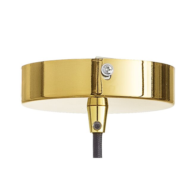 Bloomingville Hanglamp groen glas met motief