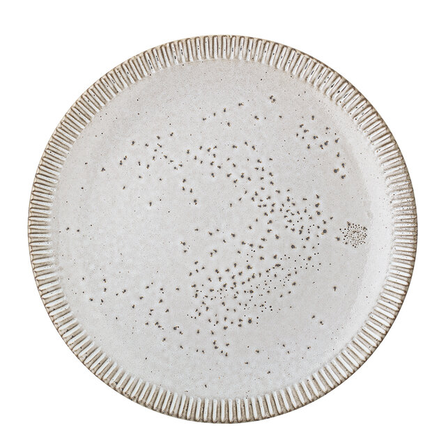 Bloomingville Thea plate grey - set de 6 piezas Ø27 cm