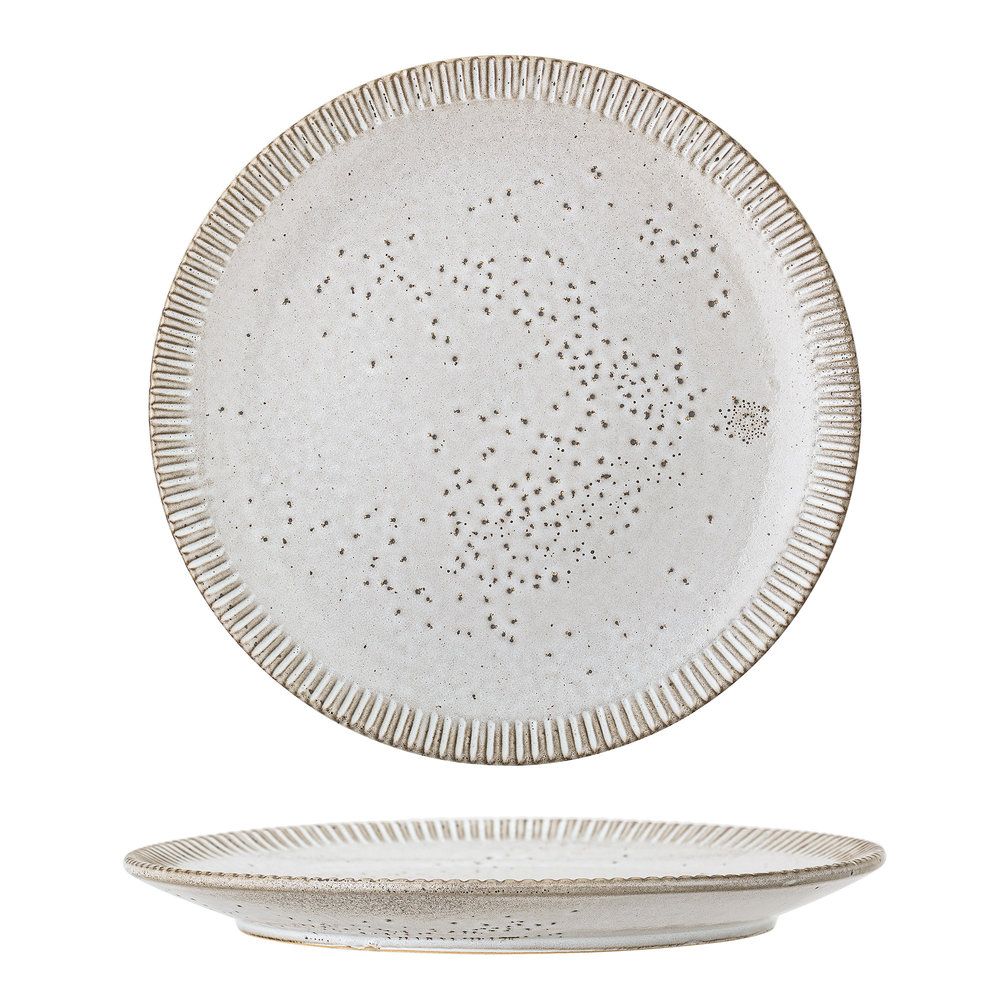 Bloomingville Thea-plate grå - sett med 6 stk Ø27 cm