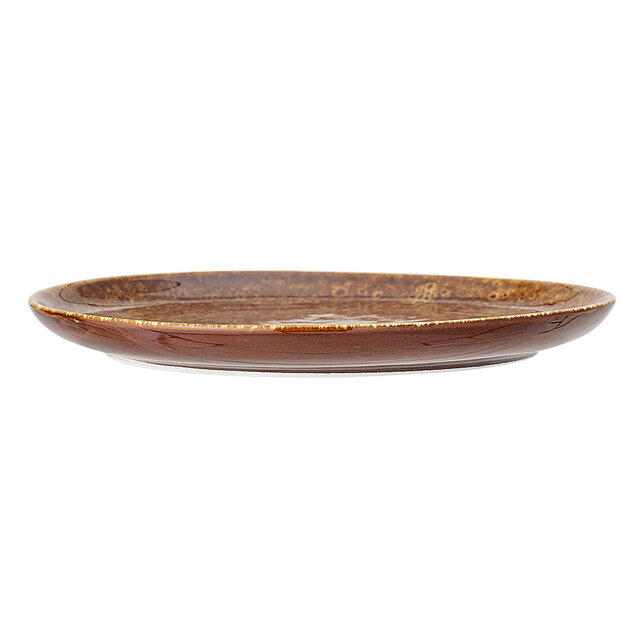 Bloomingville Assiette Thea marron - set de 6 pièces Ø21 cm