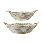 Bloomingville Paniers en gazon naturel - lot de 2 Bloomingville Paniers en gazon naturel - lot de 2