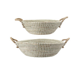 Bloomingville Natural grass baskets - set of 2 Bloomingville Natural grass baskets - set of 2