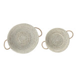 Bloomingville Paniers en gazon naturel - lot de 2 Bloomingville Paniers en gazon naturel - lot de 2