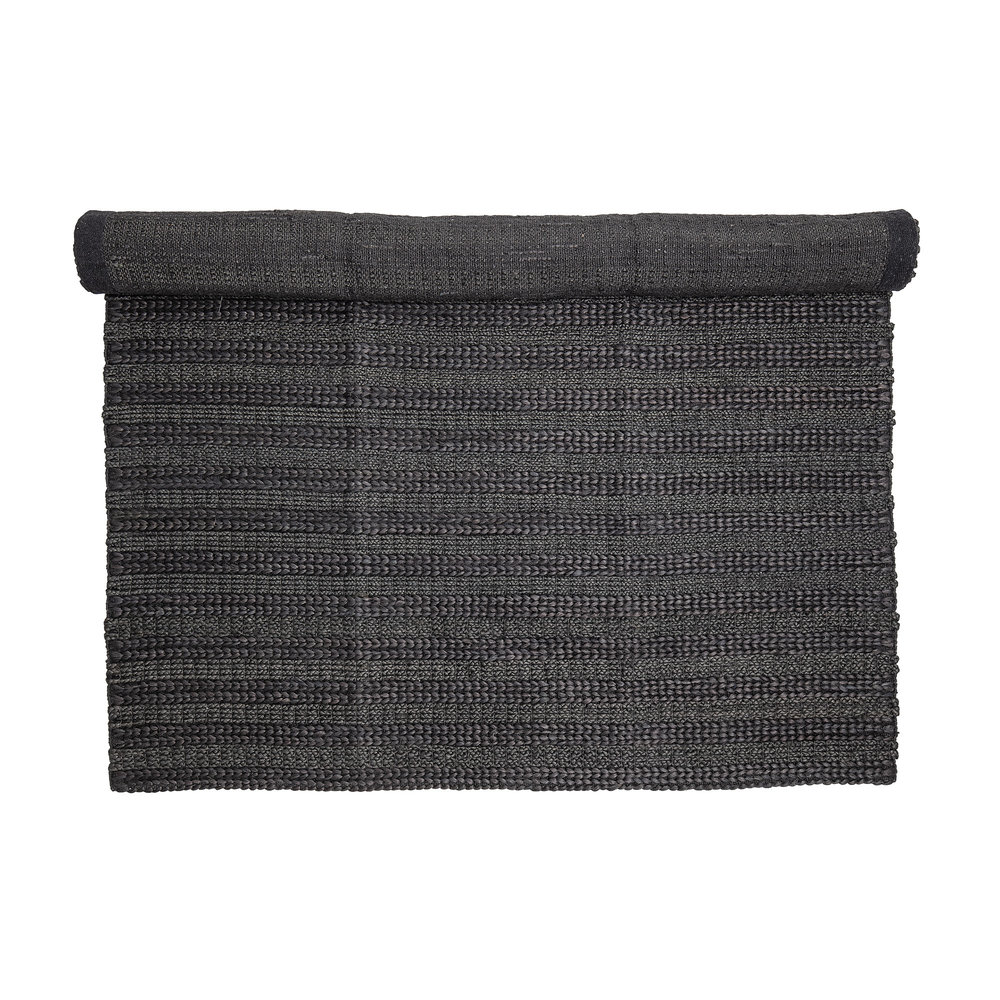 Bloomingville Rug jute black - L210xW150 cm Bloomingville Rug jute black - L210xW150 cm