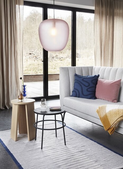 Hubsch Tavolino di servizio in metallo / legno - nero