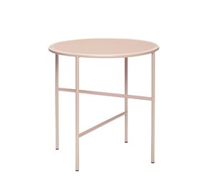 Hubsch Beistelltisch Metall / Glas - nackt Hubsch Beistelltisch Metall / Glas - nackt
