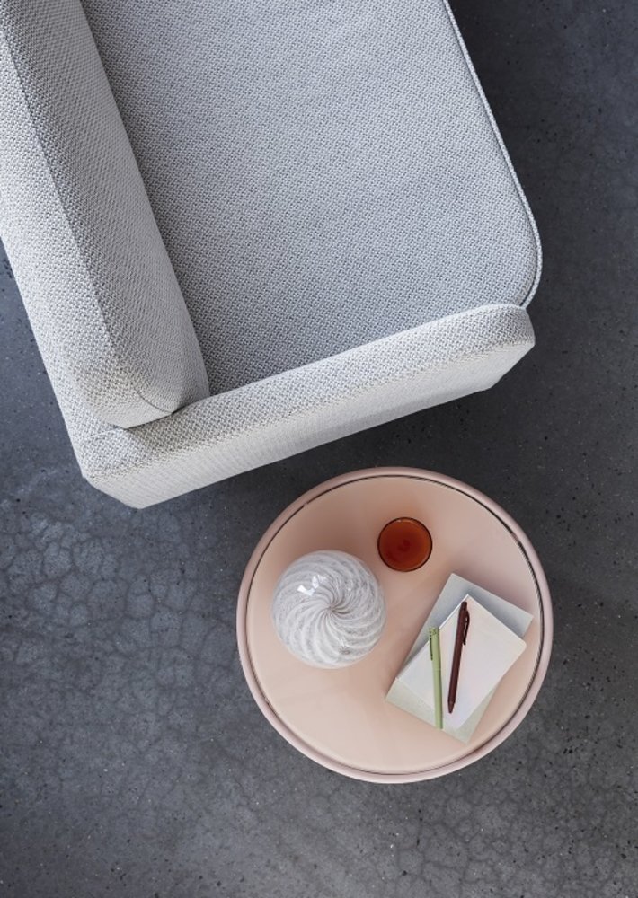 Hubsch Side table metal / glass - nude Hubsch Side table metal / glass - nude