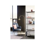 Hubsch Sillón con reposapiés - azul