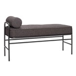 Hubsch Metal / træ sofa - sort inklusive puder Hubsch Metal / træ sofa - sort inklusive puder