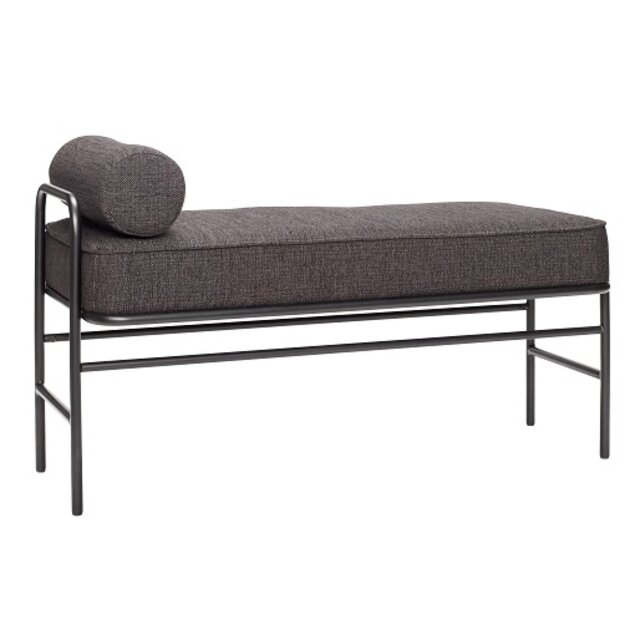 Hubsch Metal / træ sofa - sort inklusive puder