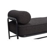 Hubsch Canapé métal / bois - noir avec coussins Hubsch Canapé métal / bois - noir avec coussins