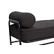 Hubsch Metal / wood sofa - black including cushions Hubsch Metal / wood sofa - black including cushions