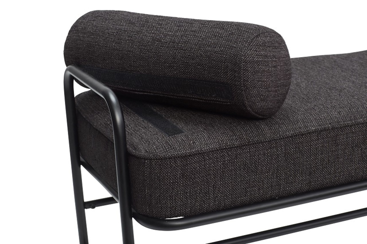 Hubsch Metall / Holz Sofa - schwarz inklusive Kissen Hubsch Metall / Holz Sofa - schwarz inklusive Kissen