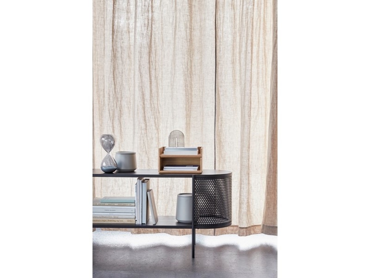 Hubsch Metal / wood sideboard - black Hubsch Metal / wood sideboard - black